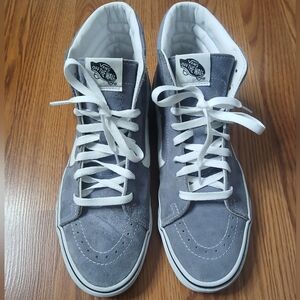 Vans Men's Sk8 Hi Skateboarding Shoes Men Size 9 Theory Stormy Weather Gray